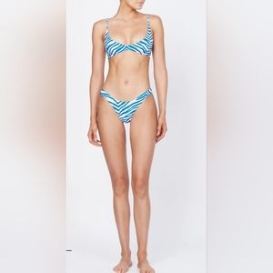 - New Triangl Maia Zebra Splash bikini set.